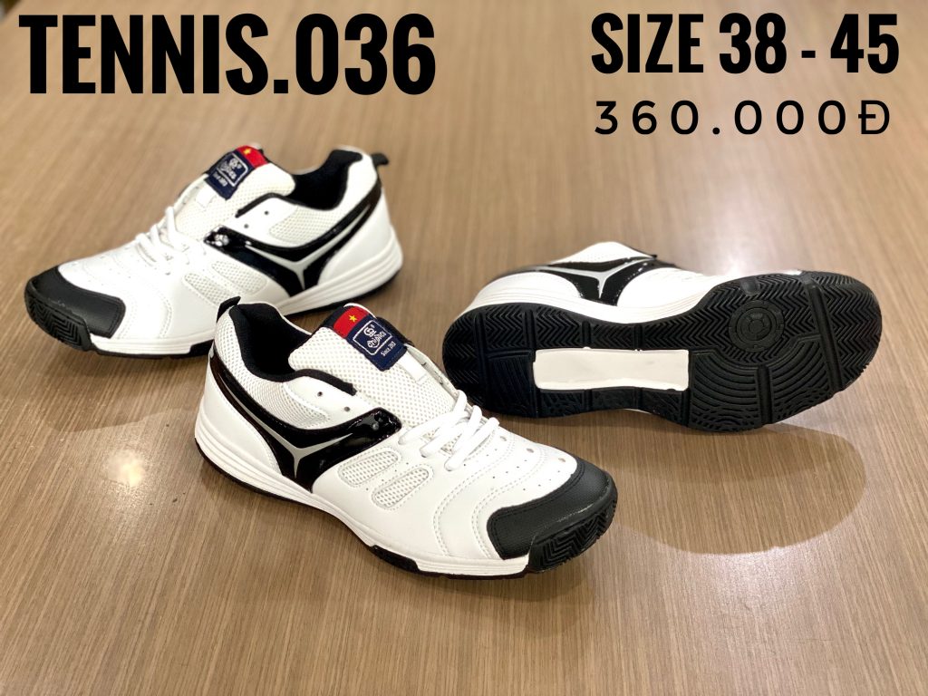 Giày tennis 036 màu đen-trắng - chipheo.vn